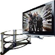 Toshiba 37' 1080P LCD TV with the Oval TV Stand - Bun/37X3030db/352
