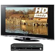 Panasonic Viera TX37LZD70 LCD HD Ready Digital TV, 37 inch and Vcr/Dvd Recorder/Digital Receiver