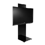 Sharp L80WALLSTAND1 Tall Black Glass LCD TV Stand